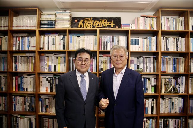 [사진기사] 새로운미래 문재인 전 대통령 예방