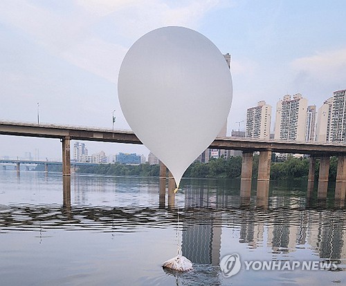 북한 19번 째 오물풍선 도발(사진=연합뉴스)