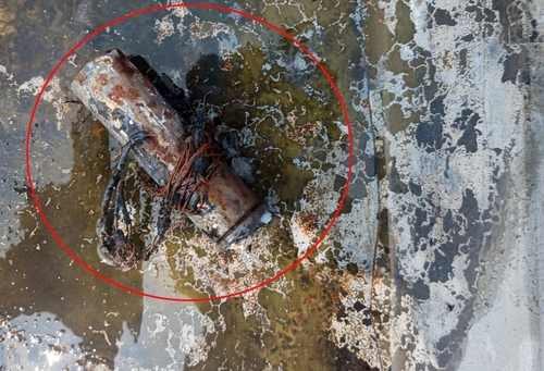 오물 풍선에 장착된 발열 타이머 (사진=연합뉴스)
