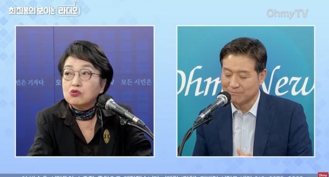 강혜경이 언급한 '민주진영'3인은 안 이상하고 무뜬금 이낙연이 이상하다는 오마이TV(사진=오마이TV캡쳐)
