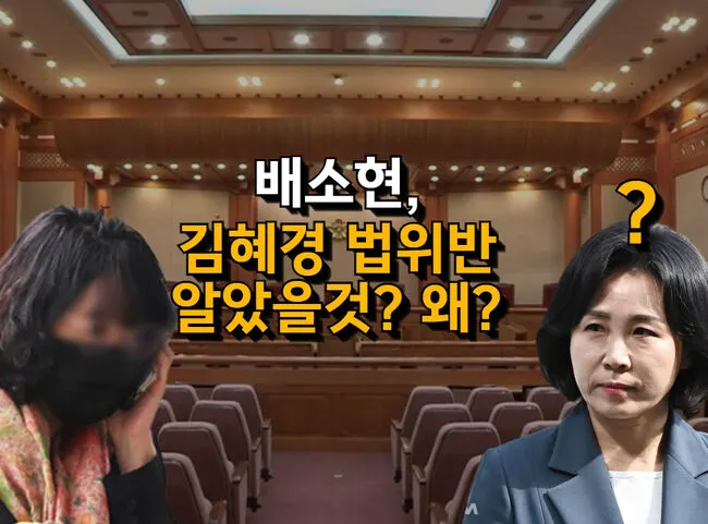 배소현, '김혜경 법 위반 알았을 것' 충격적 진술. 왜?
