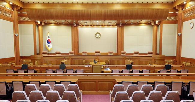 헌법재판소 대심판정 (사진=헌법재판소 홈페이지 갈무리)