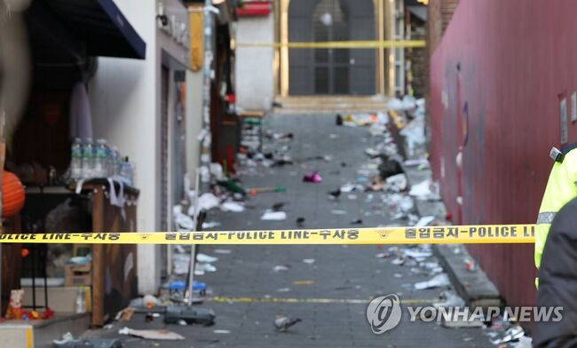 이태원 참사 사고 현장 (사진=연합뉴스)