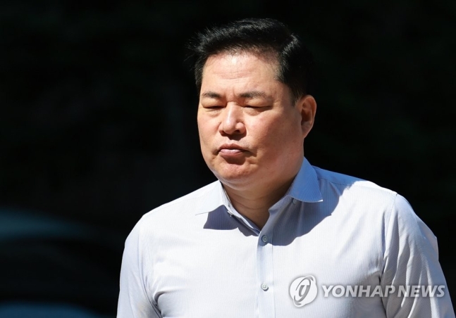 법정 향하는 유동규 전 본부장[연합뉴스 자료사진]