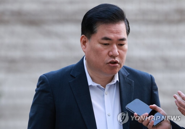 증인 신문을 위해 서울중앙지법에 출석중인 유동규 증인 (사진=연합뉴스)