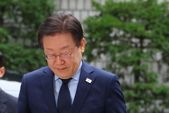 이재명 대표, 1심 속행 공판 출석 (서울=연합뉴스)