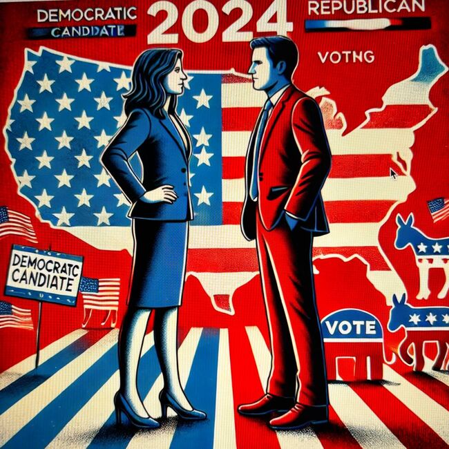 해리스 대 트럼프, 트럼프 대 해리스의 2024 미국 대선이 2주 앞으로 다가왔다. (이미지: 프레임메이커 디자인팀)