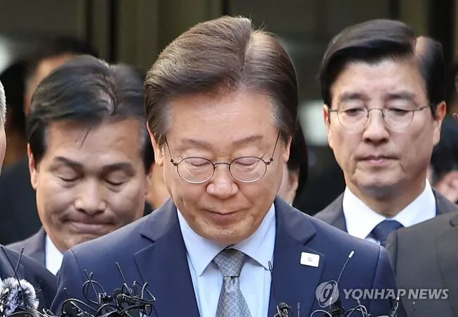 이재명 또다시 맞이한 운명의 날, 법원 앞 초긴장 상태