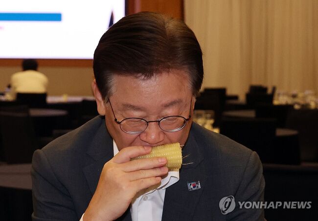 복집에서 야생 멧돼지 대책 협의 간담회 명목으로 음식 구입한 혐의를 받고 있는 이재명 대표 (사진=연합뉴스)