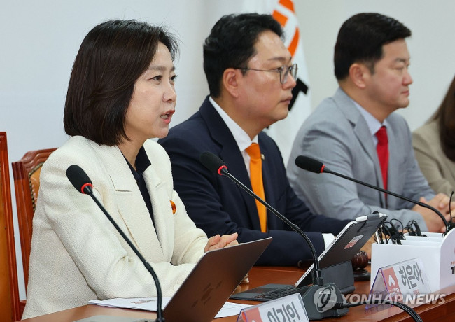 발언하는 허은아 대표