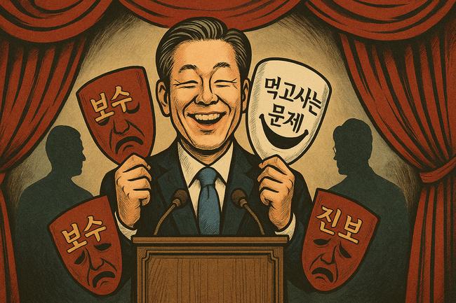 [박주현칼럼] '먹사니즘'으로 국민 모욕하는 이재명