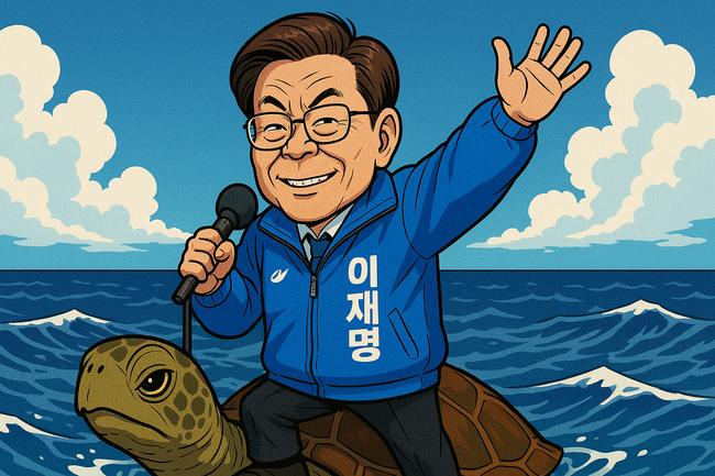 오늘도 치적(?)자랑에 바쁜 이재명 (그래픽=가피우스)