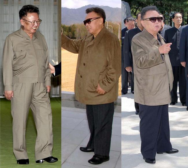 높은 굳의 구두를 신은 김정일 국방위원장. 운동화도 속굽을 넣은 특수한 제품을 신고 있다. (사진: 연합뉴스)