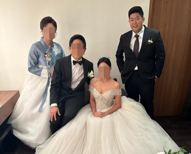 동생 결혼식에 참석한 김태흥씨. (사진: 미주한인봉사협의회)