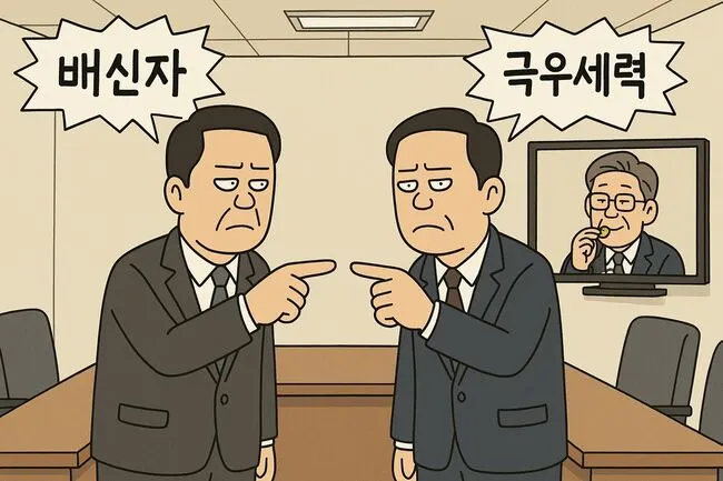 국힘 당대표 선거를 보고 이재명이 춤이라도 추겠구나