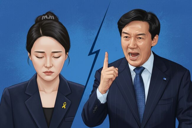 그래픽: 박주현 조국은 자주 분노의 언행을 보여주지만 그 대상에 자신과 가족, 그의 당은 항상 제외된다