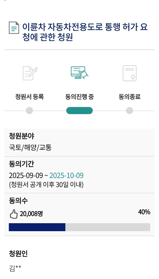 본청원 닷새 만에 2만명을 돌파 (사진=국회 홈페이지)