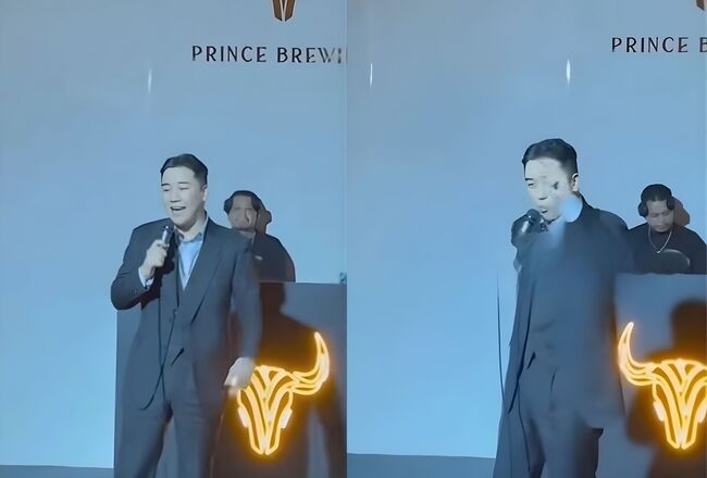 승리의 캄보디아 행사 연설 장면 (유튜브 캡쳐)