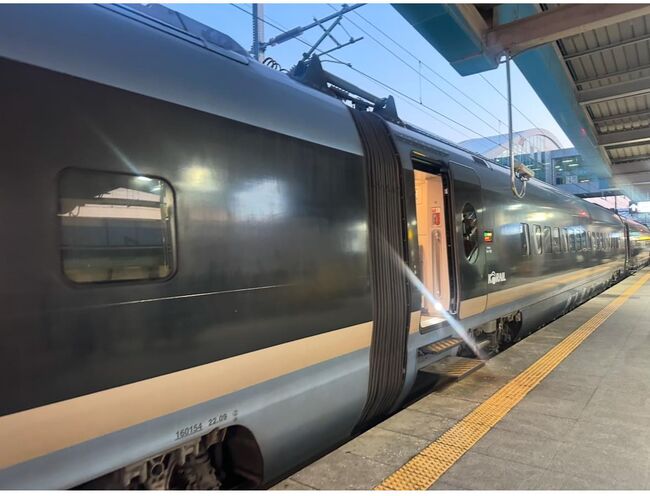 KTX 기차안에서 축복을 받았다 (사진=김남훈)