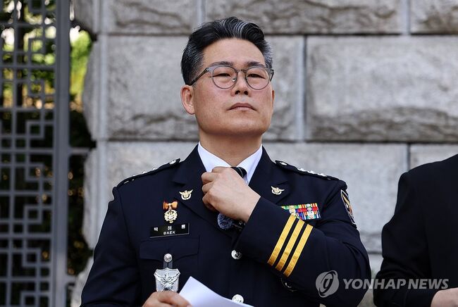 대통령의 지시를 거부한 백해룡 경정 (사진=연합뉴스)