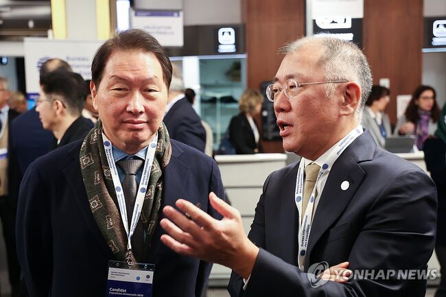 사진 : APEC CEO SUMMIT 의 공식 의장인 최태원 회장은 행사 개막일 국정감사 출석요구를 받았다
