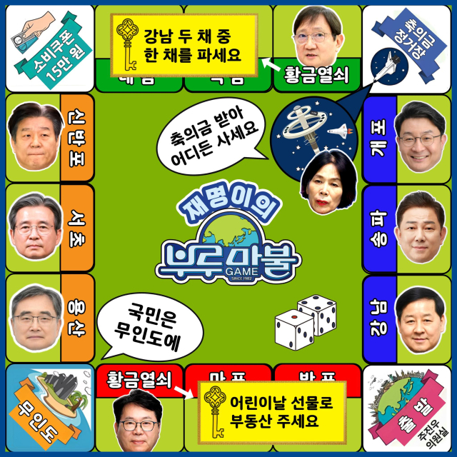 '재명이의 부루마불' (주진우 의원 페이스북 캡쳐)