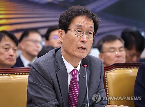 16일 국감 언중인 함진규 도로교통공사 사장 (사진-연합뉴스)