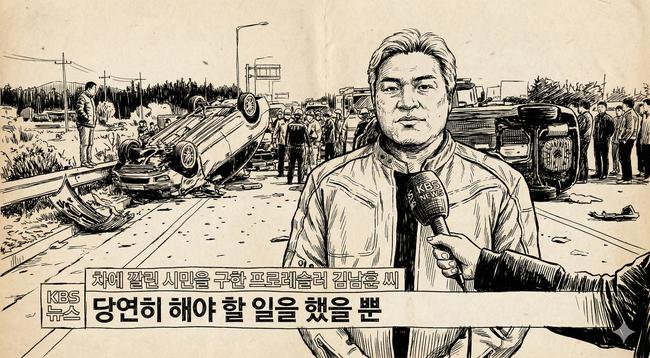 가상의 현장 인터뷰 (AI 합성 이미지)