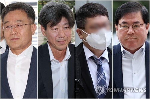 화천대유자산관리 대주주 김만배(왼쪽부터), 남욱 변호사, 정영학 회계사, 유동규 전 성남도시개발공사 개발본부장 [연합뉴스 자료사진]