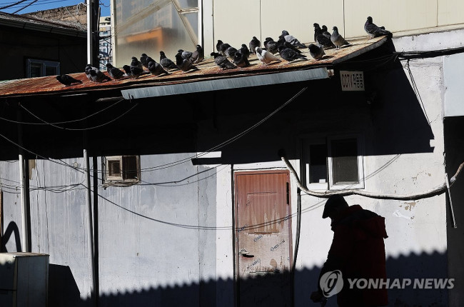 겨울 쪽방촌