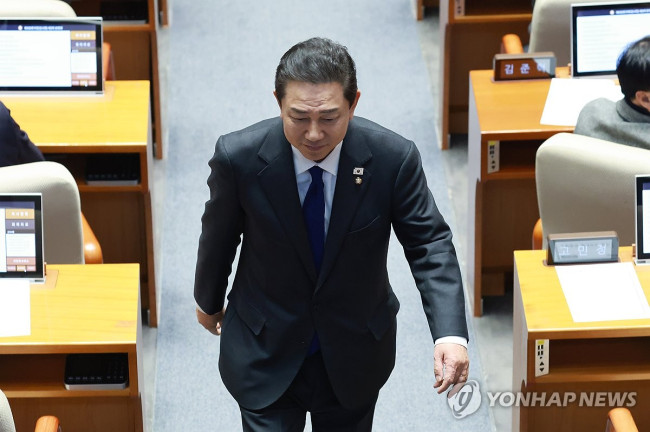 투표 마친 김병기 전 원내대표