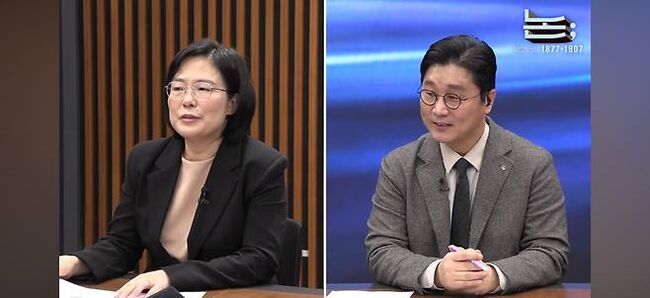 '김어준의 겸손은힘들다 뉴스공장'에 업로드되는 '정준희의 논'에 출연한 김지미 특검보 (김어준의 겸손은힘들다 뉴스공장 갈무리)