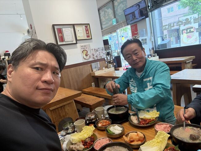 고희영 후보와 식사하는 본지 김남훈 발행인 (사진=김남훈 편집인 X갈무리)