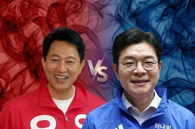 [펜앤마이크] 정원오 43.6% vs 오세훈 44.0%… 오세훈 첫 역전
