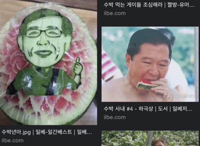 일베의 혐오용어인 '수박'