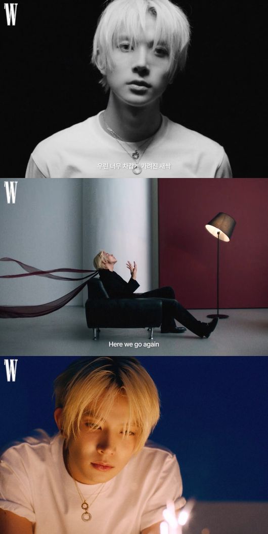 W매거진 ‘Overflow’ 라이브 비디오. © Wkorea.