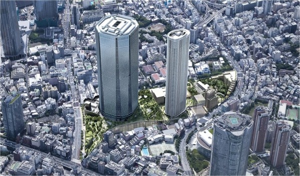 제2롯폰기힐즈 설계 이미지. © 모리 빌딩, 스미모토 부동산