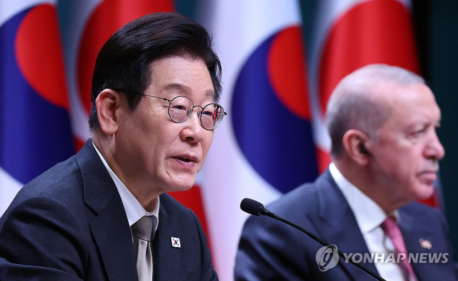 이재명 대통령, 한-튀르키예 공동언론발표
